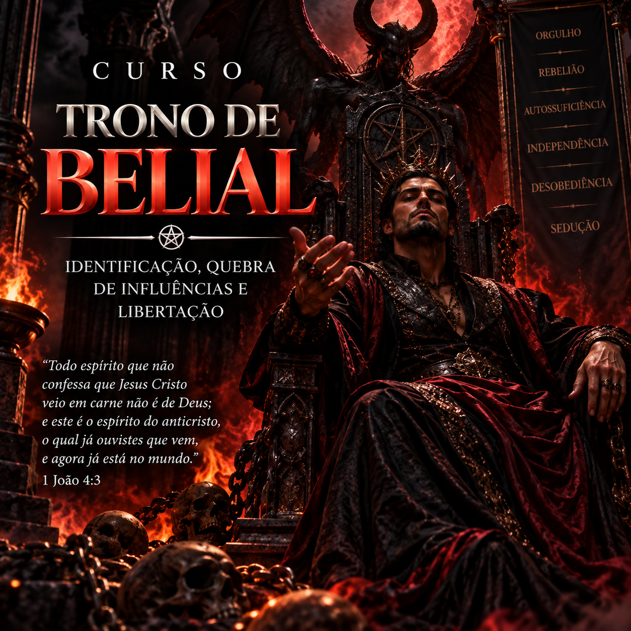 Capa do curso Trono de Belial