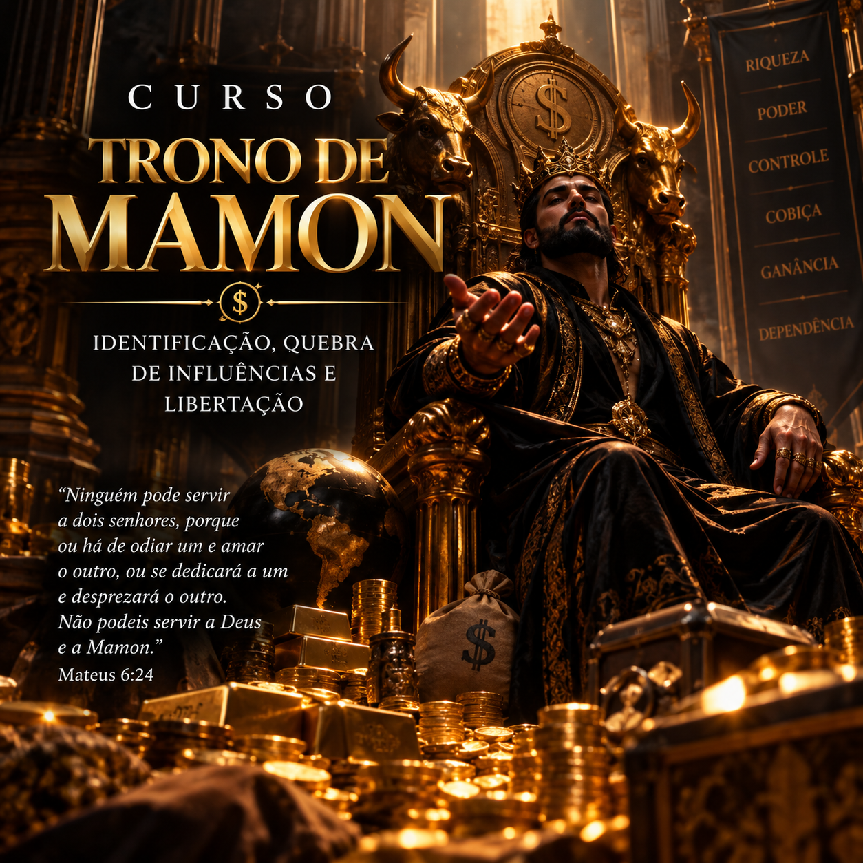 Capa do curso Trono de Mamon